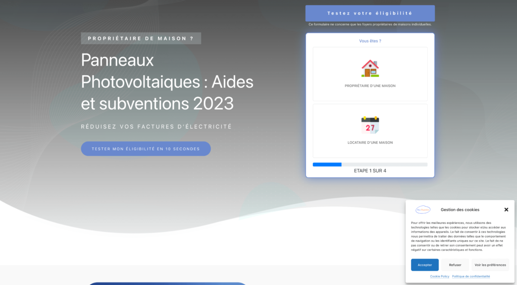 Mon éligibilité Photovoltaïque