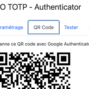Création d&rsquo;un code TOTP pour Google Authenticator