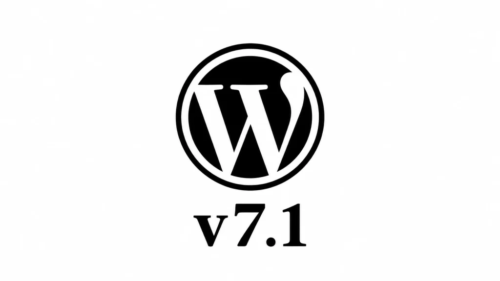 Logo WordPress, v7.1